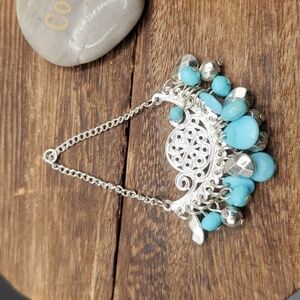 India dangle mermaid blue chandelier pendant